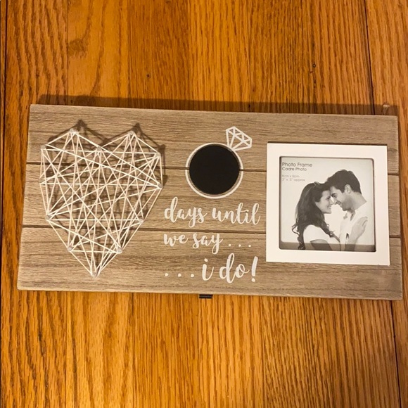 Days Until We Say I Do Chalk Board Photo Frame - Picture 2 of 8